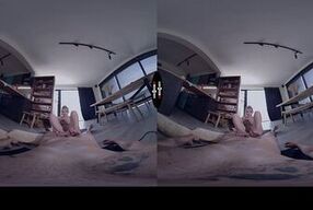 Slutty blonde Jade J'adore makes stepdaddy dinner and rides his this big fat cock - DarkRoomVR