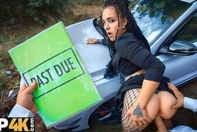 DEBT4k. Watched by having car sex...