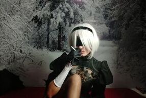 nier automata: sexy smoking
