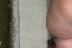 BBW pees on curb