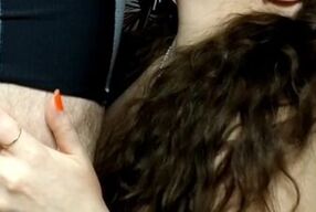 BBW MILF Sucks And Swallows Just The Tip Blowjob