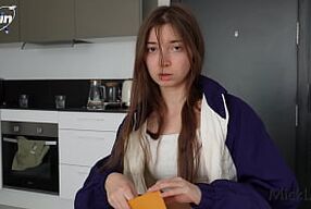 Step brother gets to do whatever he wants with Vika5sun, but she's got to swallow his load