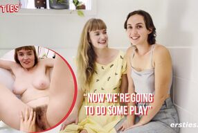 Olive Fingers Her Blonde Friend in the Bathtub - Natural Tits & Hairy Pussies Galore!