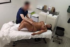 Jessica, a thic black student was happy to have my 'special' massage