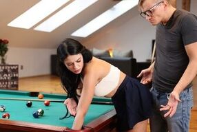 STUCK4K. Pool game leads to adventurous fuck for the addictive player